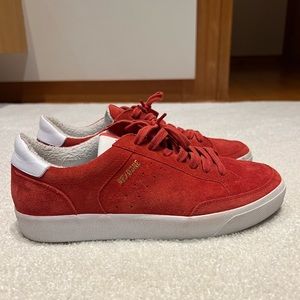 Re/Done red sneakers, size 10